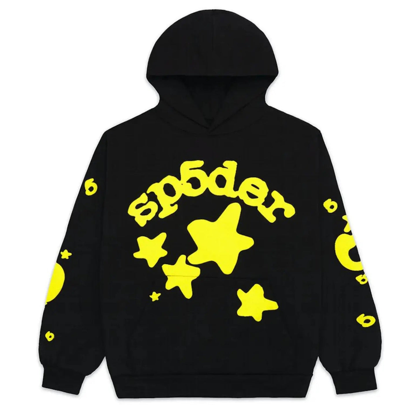 "Sp5der" Hoodie Zwart/Geel